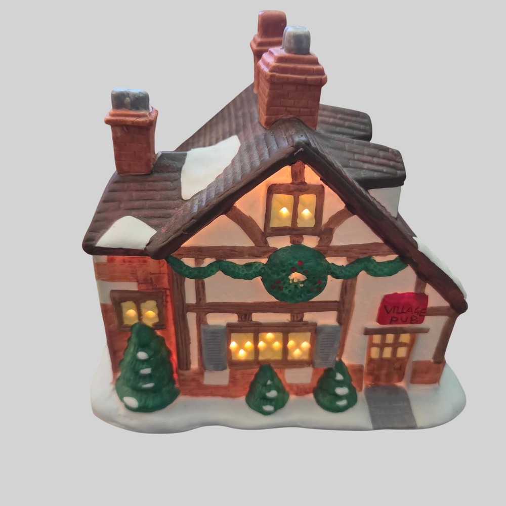 Noma Dickensville Village Pub 1992 Gold Seal Collection Christmas Decor 6250